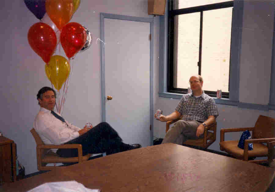 Bruce Beebe and Dave Wigfield at KKHI Studios Circa 1988